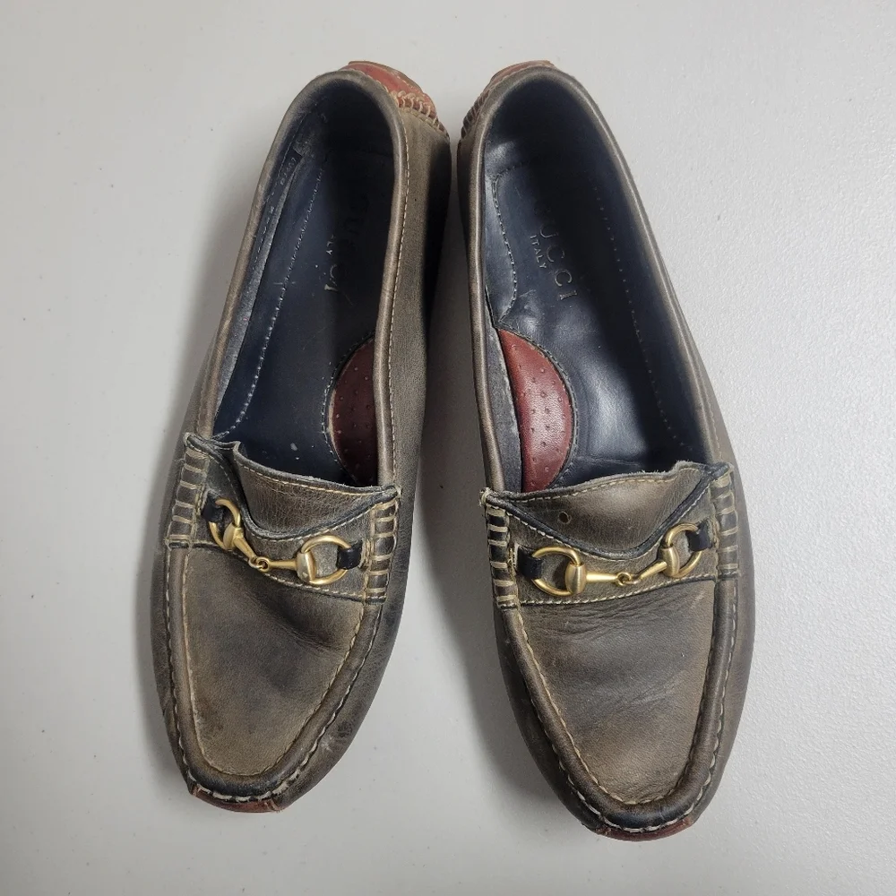 Gucci | Shoes | Gucci Classic Vintage Horsebit Leather Slip  display picture 3